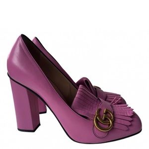 Gucci Marmont Pink Loafers